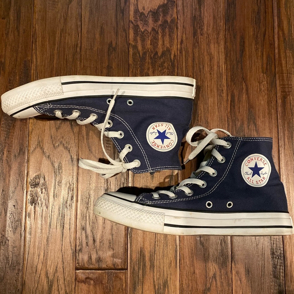Navy Hi-Top Converse